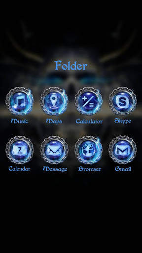 Skull GO Launcher Theme screenshot 4