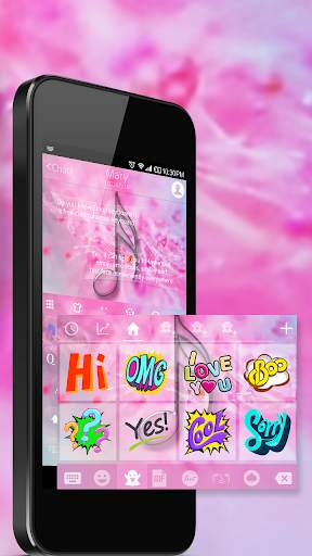 Emoji Keyboard Pink Flower screenshot 8