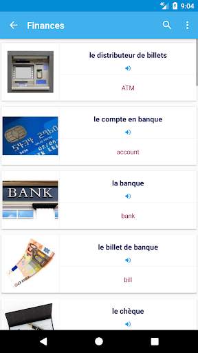 French Vocabulary By Topics (With Pictures) screenshot 8