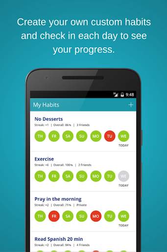 HabitShare - Habit Tracker 1 تصوير الشاشة