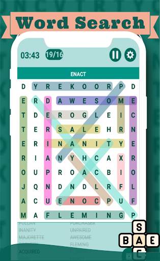 Word Search game 2021 ✏️📚 - Free word puzzle game screenshot 1