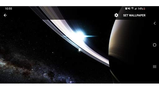 Planet Saturn Parallax 3D Live Wallpaper screenshot 16