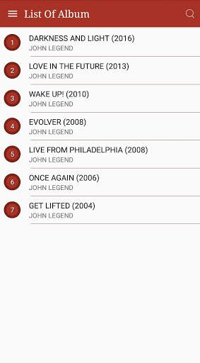 All JOHN LEGEND Songs Lyrics screenshot 1