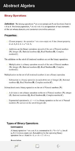 Abstract Algebra screenshot 3