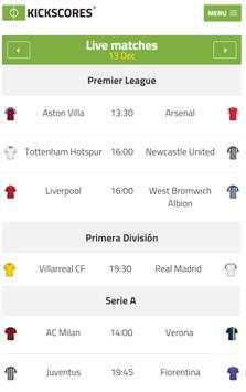 KickScores screenshot 1