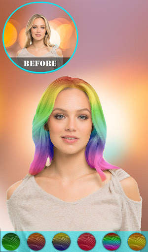 Cabina di cambia colore dei capelli screenshot 10