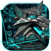 3D Iron Wolf Keyboard Theme 10001007