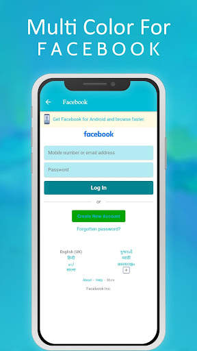 Multi Color For Facebook Lite screenshot 1