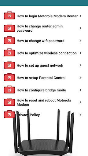 Motorola Modem Router Guide screenshot 10