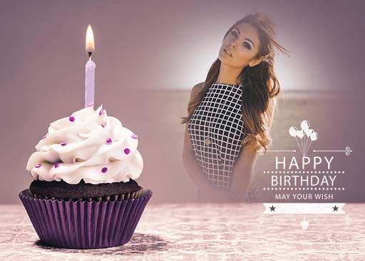 Birthday Wishes  - bday photo frame with name screenshot 3