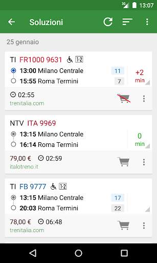 Train Timetable Italy screenshot 2