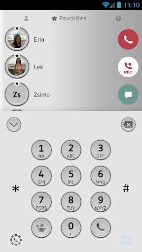 Shade Gray Phone Dialer Theme screenshot 2