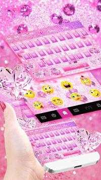 Pink Diamond Keyboard Theme screenshot 3