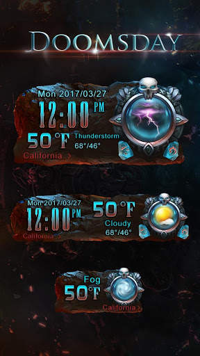 Doomsday Weather Widget Theme screenshot 1