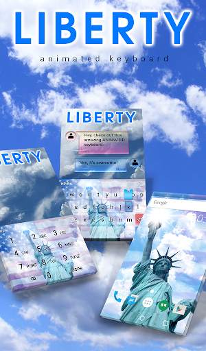 Liberty Animated Keyboard स्क्रीनशॉट 1