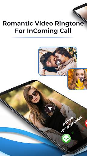 Romantic Video Ringtone For InComing Call 1 تصوير الشاشة