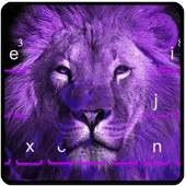 Purple Fire Lion Keyboard 10001004