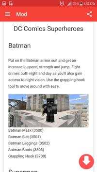 Mod Superhero for Minecraft pe screenshot 2