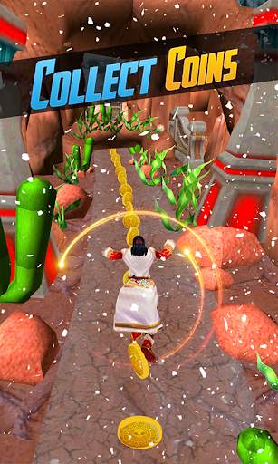 Snow Temple Escape - Evil Runner Game 3D screenshot 1
