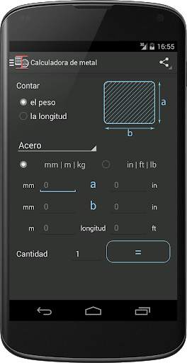 Calculo de Pesos Metales screenshot 1