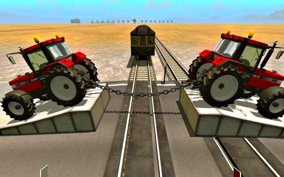 Chained Cars Driving : Tractor Farming Simulator screenshot 6