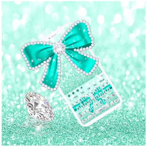Green Diamond Bow Keyboard 10001004
