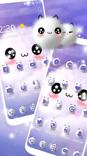 Cute Fluffy Kitty Theme screenshot 3
