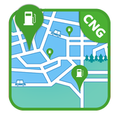 CNG Gujarat Map Location icon