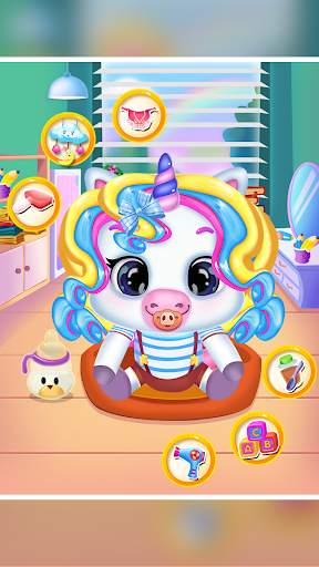 Newborn unicorn care game screenshot 1