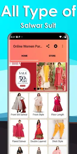 Salwar Suit Online Shopping Flipkart Amazon screenshot 1