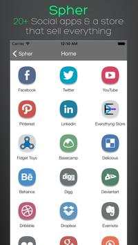 Spher - All Social Media Apps & Store In One screenshot 1