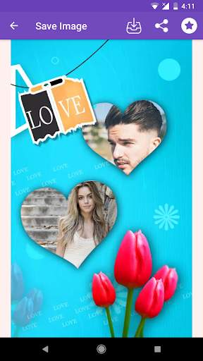 Love Romantic Couple Photo Frame screenshot 2