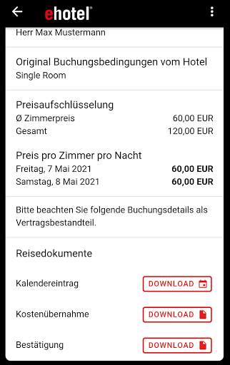 ehotel® - Hotelbuchungen für Geschäftsreisen screenshot 8