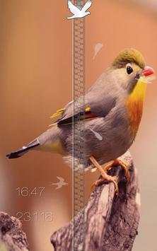 Birds Zipper Lock Screen screenshot 14