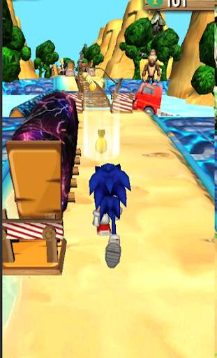 Blue Hedgehog Adventure Dash - New Jungle screenshot 2