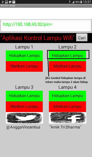 APLIKASI SISTEM KONTROL LAMPU MENGGUNAKAN WIFI screenshot 4