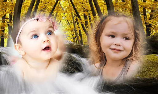 Beautiful Garden Double Photo Frame Application 14 تصوير الشاشة
