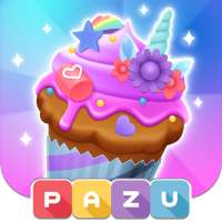 Cupcake maker cooking games logo