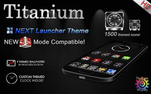 Next Launcher Theme Titanium screenshot 10