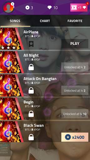 BTS Magic Piano Tiles 3-KPOP Music Tiles screenshot 3