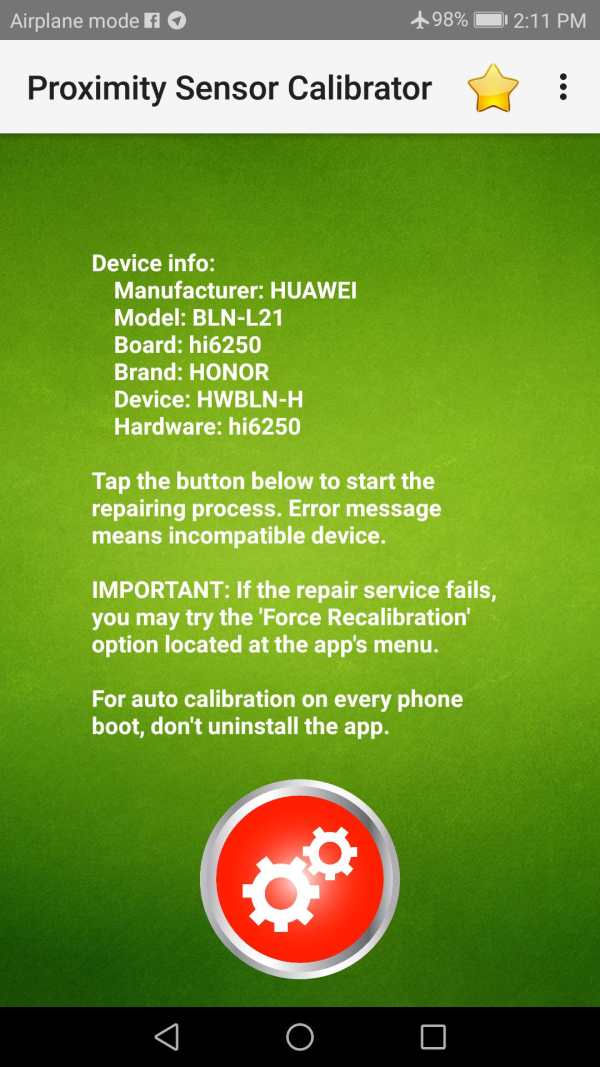 Proximity Sensor Calibrator (Root) screenshot 2