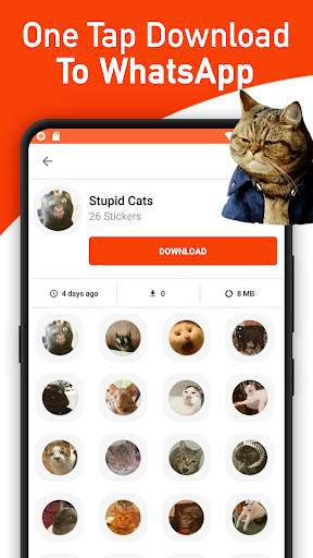 New Cat Memes Stickers For WhatsApp WAStickerApps screenshot 2