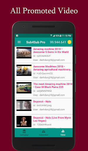 Sub4Sub Pro - View4View - Get Free Views For Video screenshot 2