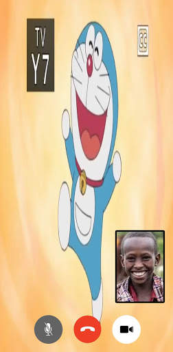 Call From Funny Blue Cat - Fake Video Call screenshot 4