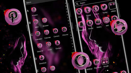 Dark Girl Launcher Theme screenshot 5