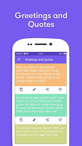 Greetings and Quotes for social apps status screenshot 6