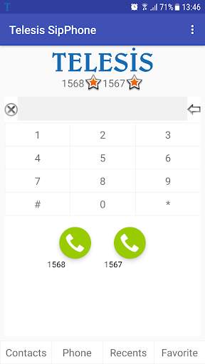 Telesis SIP VoIP Softphone screenshot 1