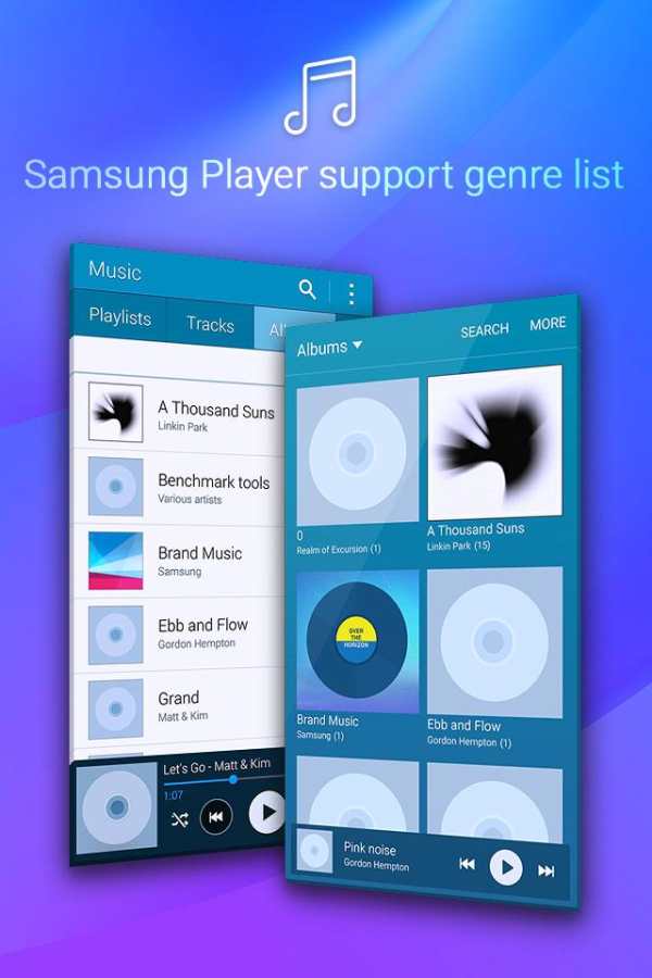 Music Player Style Samsung Music screenshot 2