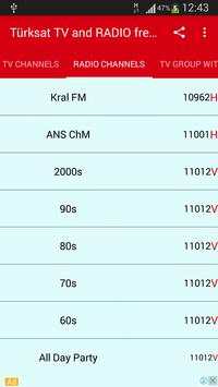 Turksat TV and Radio Frequencies screenshot 2