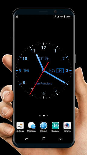 Live Wallpaper with Analog Clock 2018 screenshot 3